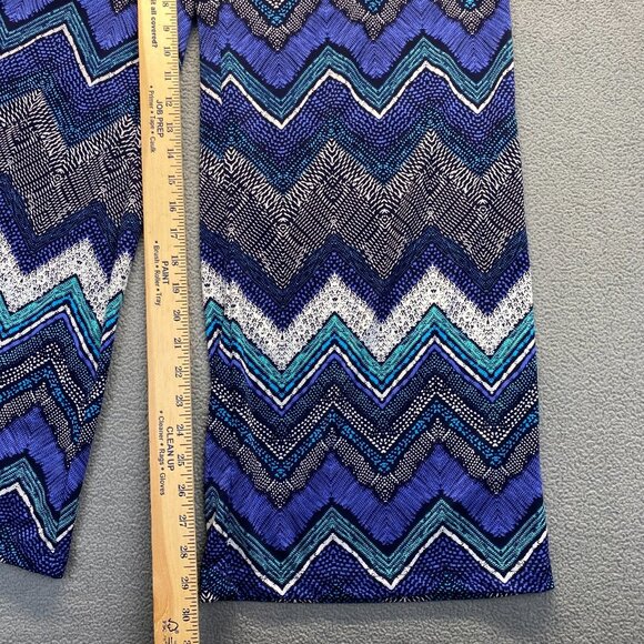 Fig and Flower Geometric Wide Leg Pull On Pant Woman’s Size M,Elastic Waist - Picture 6 of 10